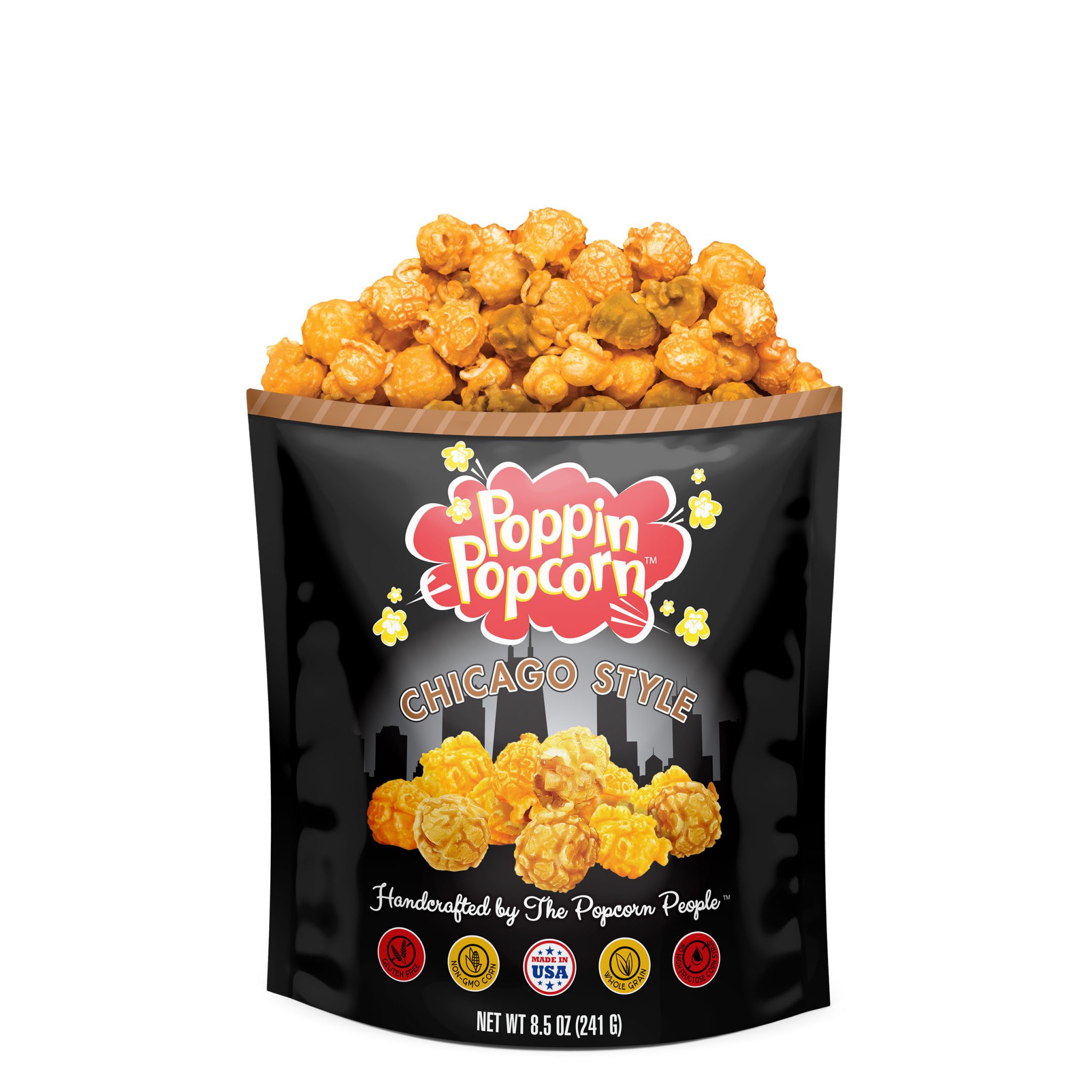 Chicago Style Popcorn Family Size Bag Poppin Popcorn