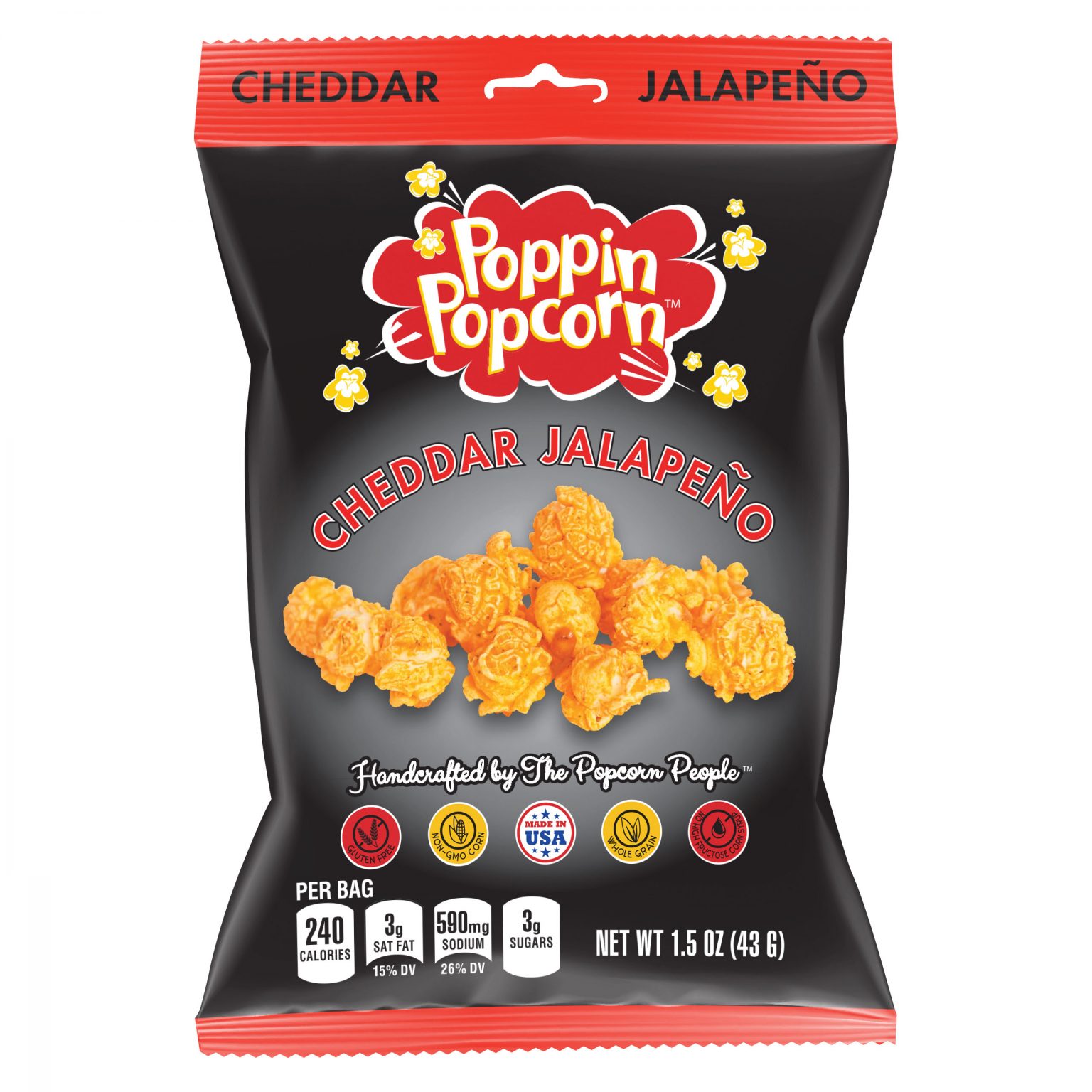 Cheddar Jalapeño Poppin Popcorn