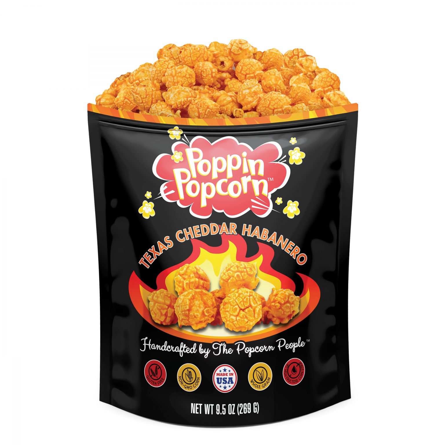 Texas Cheddar Habanero Poppin Popcorn